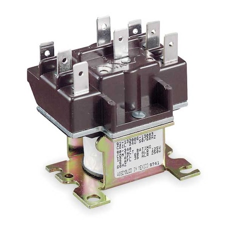 Magnetic Relay, 208/240V AC, DPDT, 6Pins MPN:90 342S1