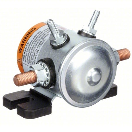 DC Power Solenoid, Dust Resistant, 50A, 36VDC, SPNO, Continuous Duty, No. 10-32, Isolated Coil Type MPN:70 120224S1