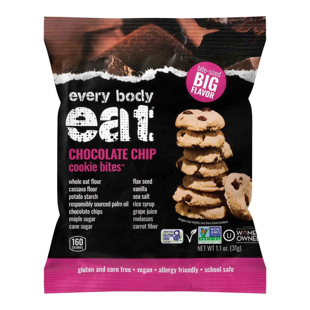 Every Body Eat Chocolate Chip Cookie Bites, 1.1 Oz, Total Qty 20 MPN:30020