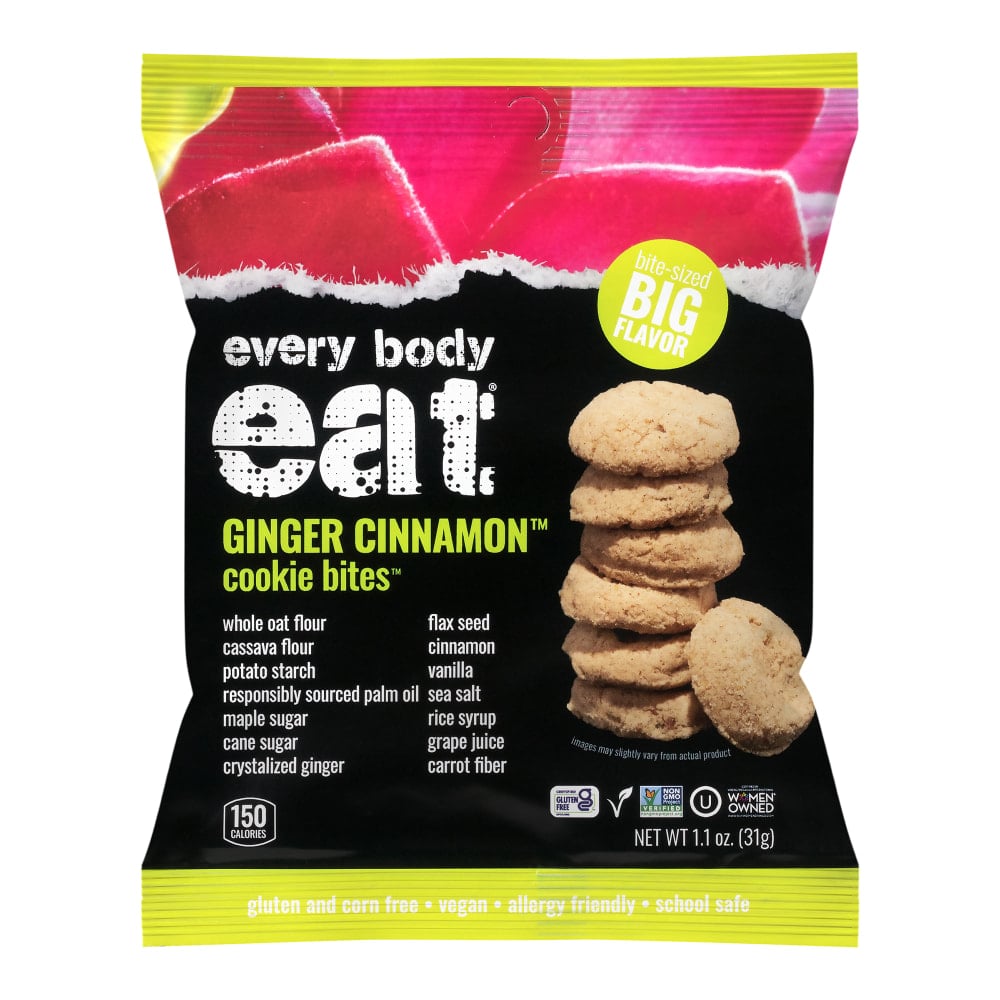 Every Body Eat Ginger Cinnamon Cookie Bites, 1.1 Oz, Total Qty 20 MPN:30022