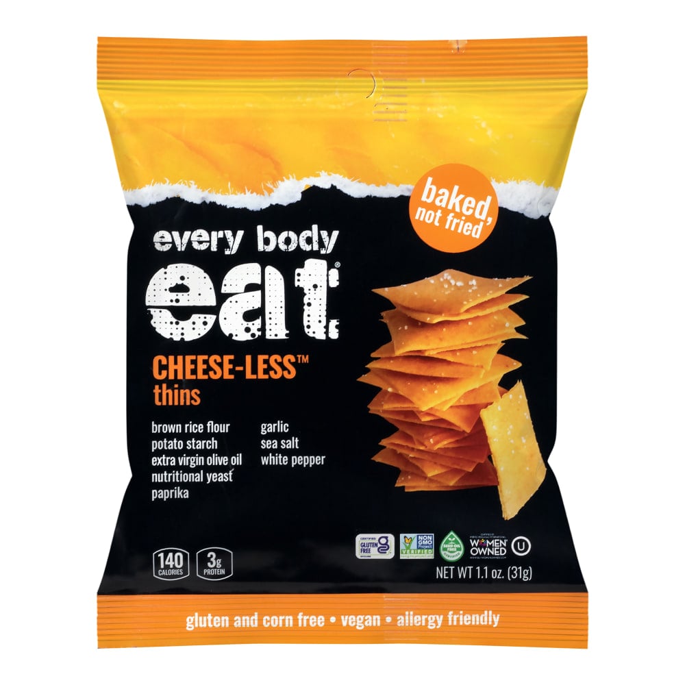 Every Body Eat Cheese-less Crackers, 1.1 Oz, Total Qty 20 MPN:30013
