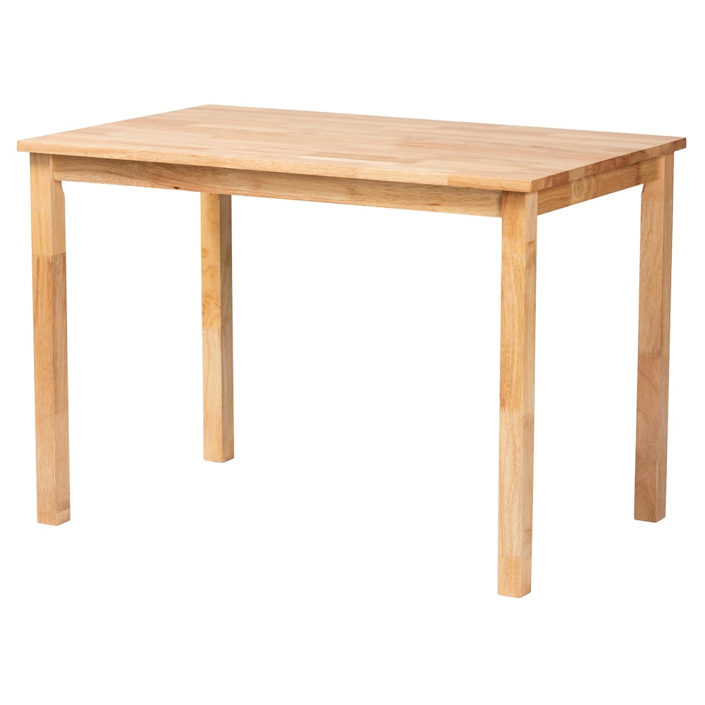 Baxton Studio Eveline Modern Finished Wood Dining Table, 29-15/16inH x 43-5/16inW x 27-5/8inD, Natural Brown MPN:2721-13423