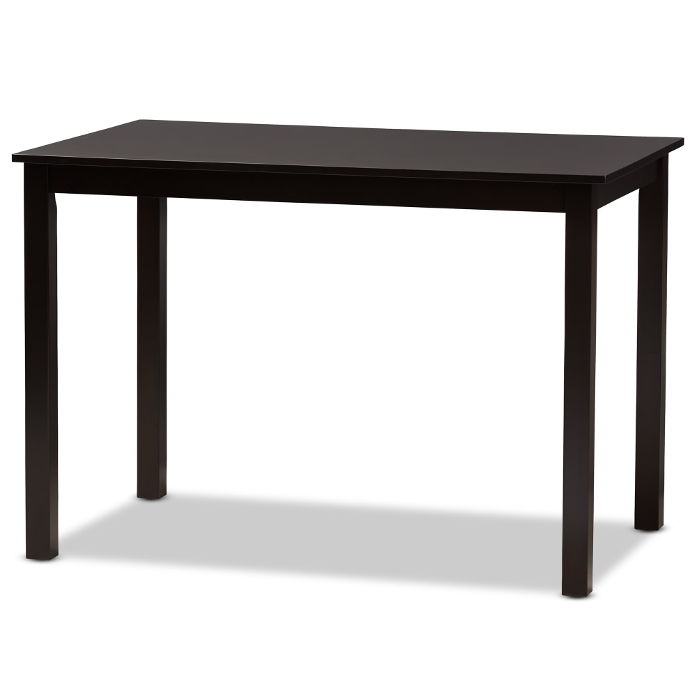 Baxton Studio Eveline Modern Finished Wood Dining Table, 29-1/8inH x 43-5/16inW x 27-9/16inD, Espresso Brown MPN:2721-8026