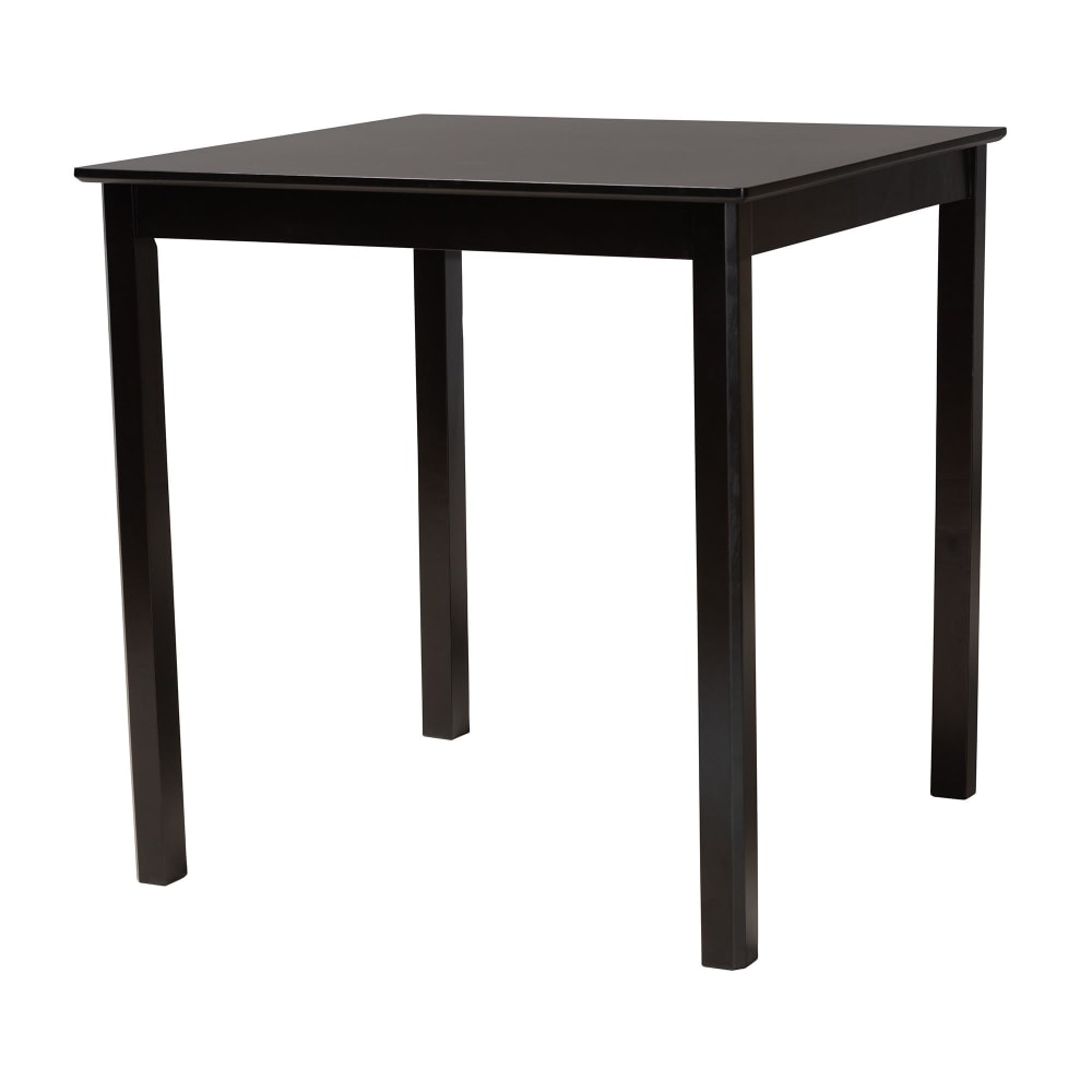 Baxton Studio Lenoir Counter Height Square Pub Table, 36inH x 29-3/4inW x 35-7/16inD, Espresso Brown MPN:2721-9776