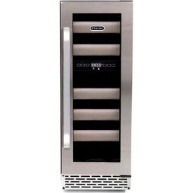 Whynter BWR-171DS - Elite Wine Refrigerator Stainless Steel Door Dual Zone Built-In 17 Bottles BWR-171DS