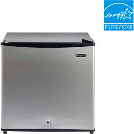 Whynter Compact Upright Freezer With Lock Solid Door 1.1 Cu. Ft. Stainless Steel/Black CUF-112SS