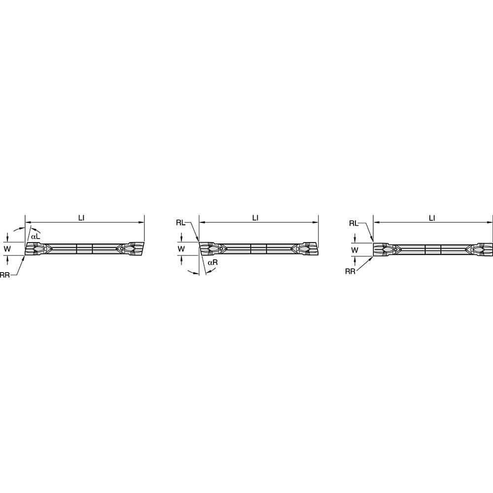 Cutoff Insert: WMTC015R12CM08, Carbide, 1.50 mm Cutting Width, 0.0590