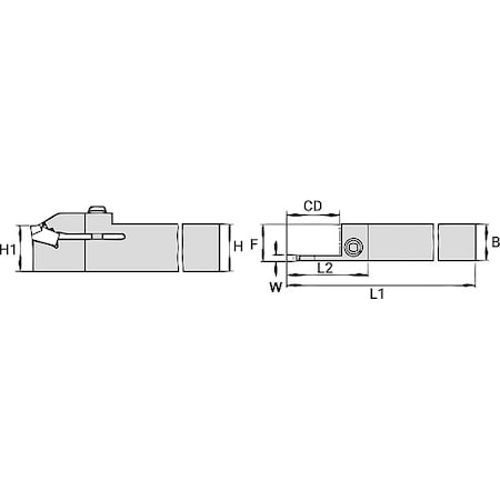 Thread Turning Toolholder, 12250025200 MPN:2962751