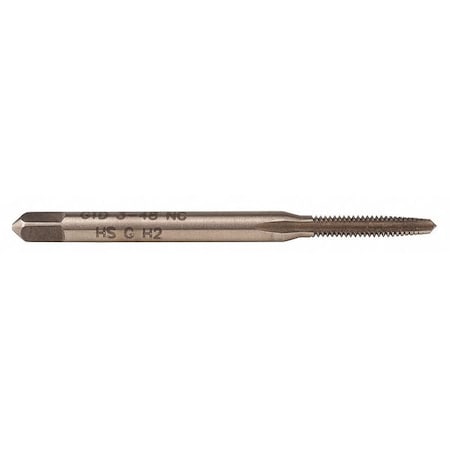 Spiral Point Tap, #5-40, Plug, UNC, 2 Flutes, Uncoated MPN:13225
