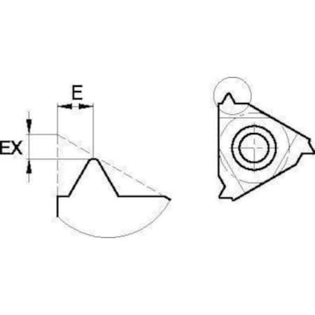 Threading Insert, EL035, Triangle MPN:3122015