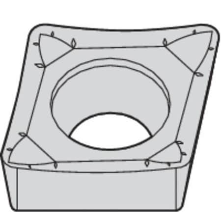 Diamond Turning Insert, Diamond, 3, CCGT, .5, Carbide MPN:2022854