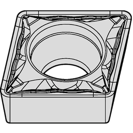 Diamond Turning Insert, Diamond, 2, CCMT, 1, Cermet MPN:6208108