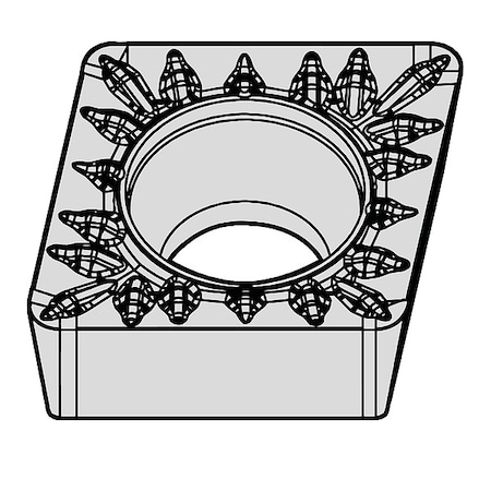 Diamond Turning Insert, Diamond, 2, CCMT, 1, Cermet MPN:6208252