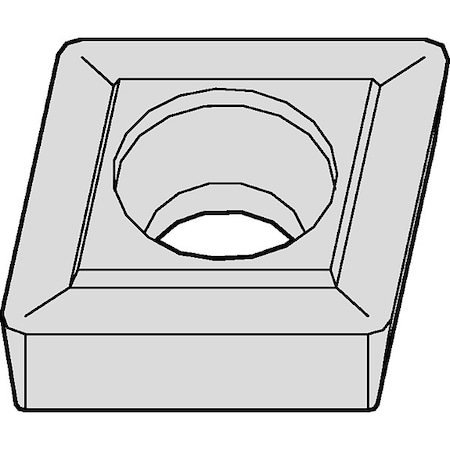 Diamond Turning Insert, Diamond, 3, CCMT, 5/16 in, Carbide MPN:2048348