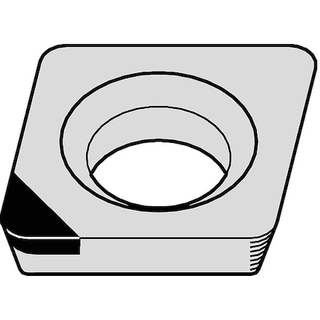 Diamond Turning Insert, Diamond, 5/32 in, CDHB, 1, Diamond MPN:2830769