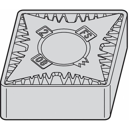 Diamond Turning Insert, Diamond, 4, CNGG, .2, Carbide MPN:5548576