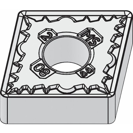 Diamond Turning Insert, Diamond, 4, CNMG, 1, Carbide MPN:5908743