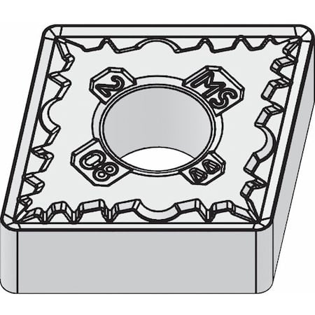 Diamond Turning Insert, Diamond, 4, CNMG, 2, Carbide MPN:5908746