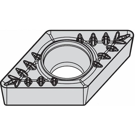 Diamond Turning Insert, Diamond, 3, DCMT, 1, Carbide MPN:4170201