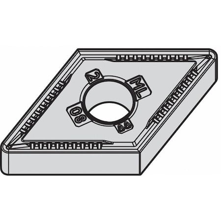 Diamond Turning Insert, Diamond, 3, DNMG, 1, Carbide MPN:4171062