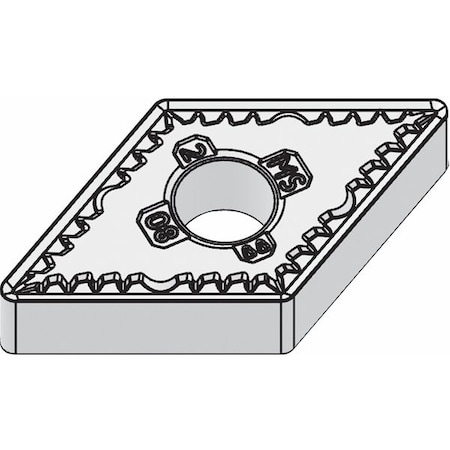 Diamond Turning Insert, Diamond, 4, DNMG, 3, Carbide MPN:5908799