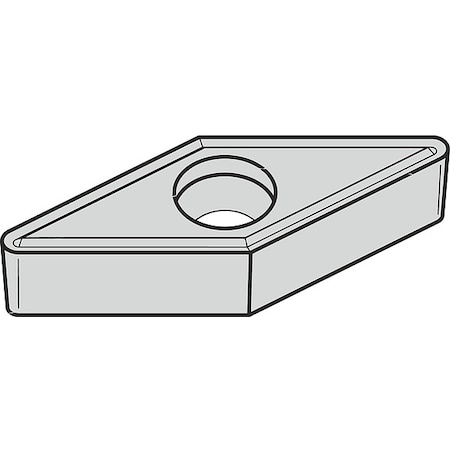 Diamond Turning Insert, Diamond, 3/16 in, GCHW, 1, Carbide MPN:2827584