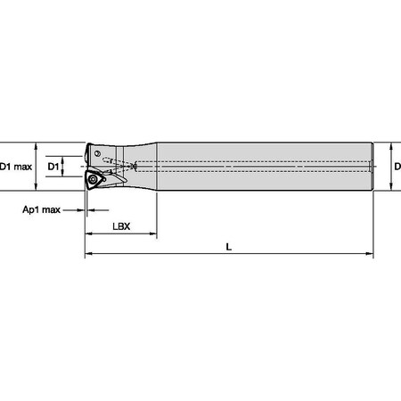 Indexable Profiling End Mill, M370 Series, High Speed Steel, 1.25mm Depth of Cut MPN:4170920