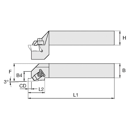 Thread Turning Toolholder, NSRDH163D MPN:3637528