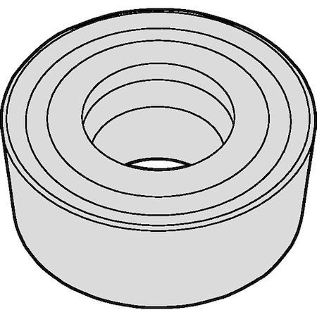Diamond Turning Insert, Round, 0.2362 in, None, Carbide MPN:2564447