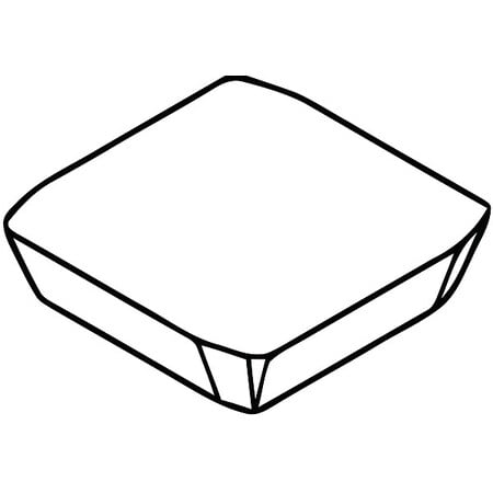 Square Milling Insert, 1/2