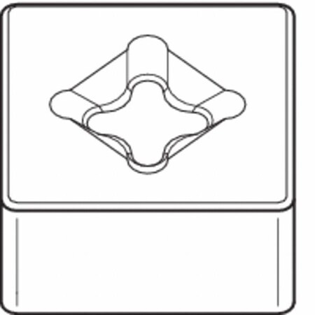 Square Turning Insert, Square, 4, SNGX, 3, Ceramic MPN:2952142