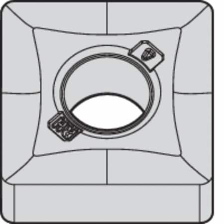 Square Turning Insert, Square, 6, SNMG, 2, Carbide MPN:4171539