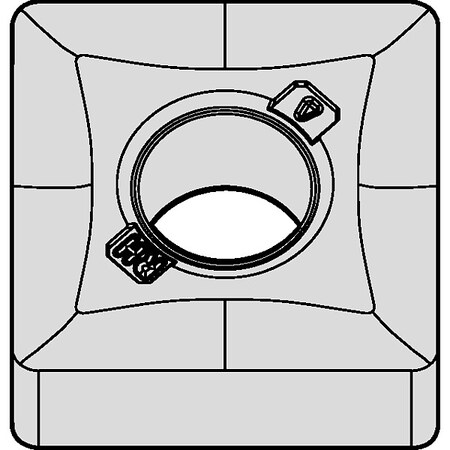 Square Turning Insert, Square, 6, SNMG, 4, Carbide MPN:4173057