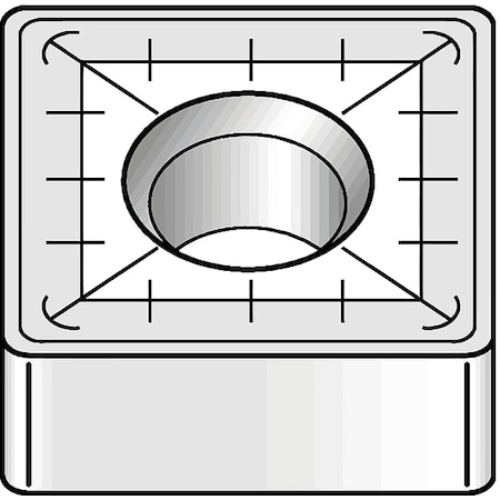 Square Turning Insert, Square, 6, SNMM, 4 MPN:6128309