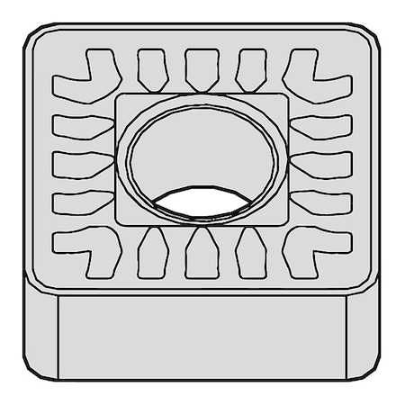 Square Turning Insert, Square, 1, SNMM, 6 MPN:5946214
