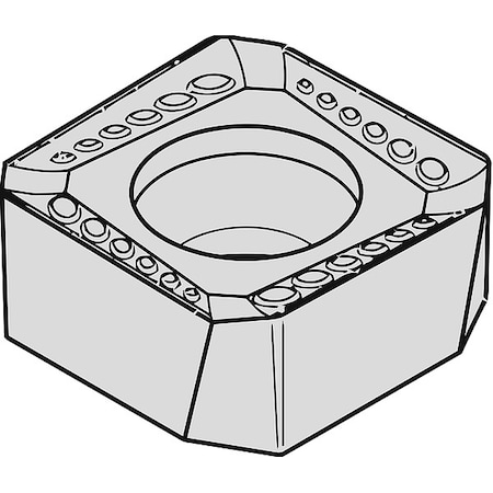 Square Milling Insert, 15.88mm, Carbide MPN:5427386