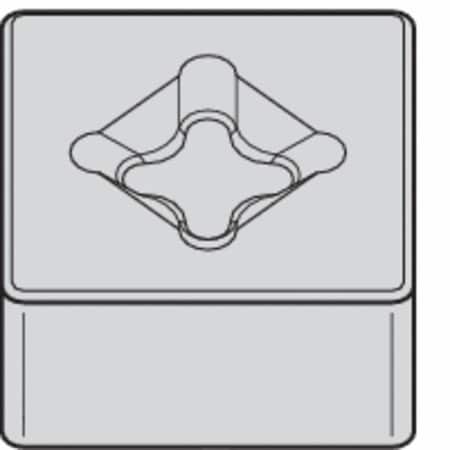 Square Turning Insert, Square, 4, SNMX, 4, Ceramic MPN:2952070