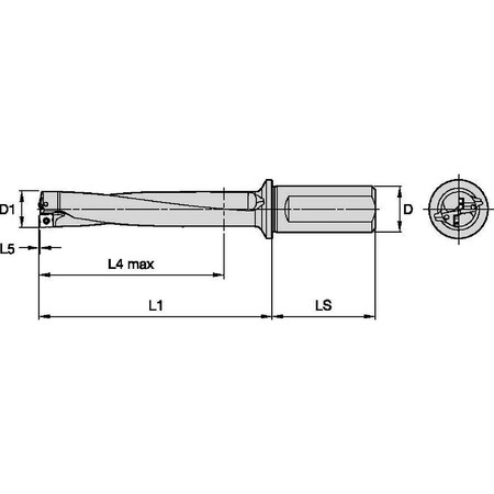 Indexable Insert Drill, 1-1/4