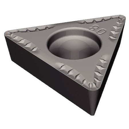 Triangle Turning Inserts, Triangle, 0.375 in, TCMT, 60 Degrees, 0.031 in MPN:6868884