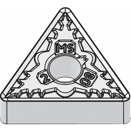 Triangle Turning Insert, Triangle, 3/8 in, TNMG, 0.0156 in, Carbide MPN:5908929