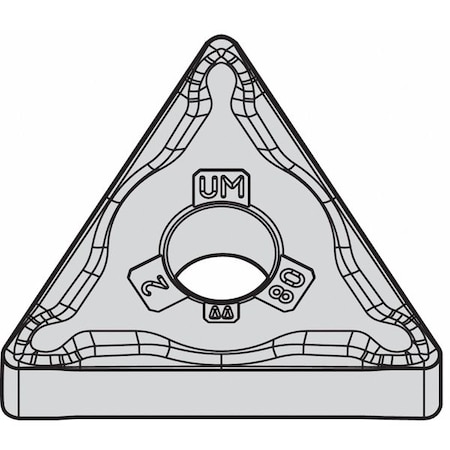 Triangle Turning Insert, Triangle, 3/8 in, TNMG, 0.0156 in, Carbide MPN:5550226