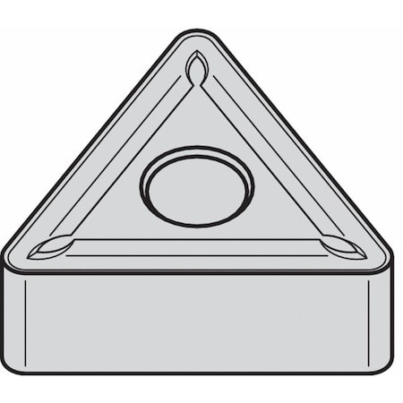 Triangle Turning Insert, Triangle, 1/2 in, TNMG, 0.0312 in, Carbide MPN:4166533