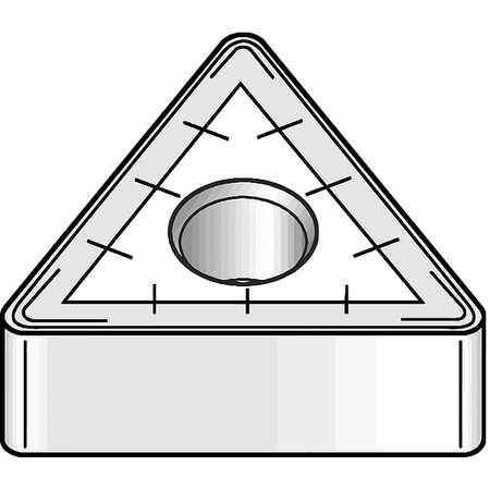 Triangle Turning Insert, Triangle, 5/8 in, TNMM, 0.0937 in, Carbide MPN:6128329