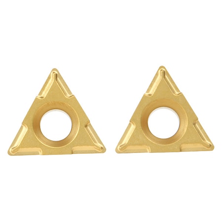 Triangle Turning Insert, Triangle, 0.2560 in, TPCH, 0.0156 in, Carbide MPN:2823851