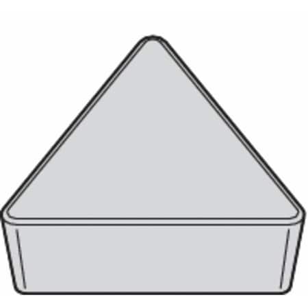 Triangle Turning Insert, Triangle, 3/8 in, TPG3, 0.0156 in, Ceramic MPN:2952710