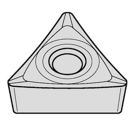 Triangle Turning Insert, Triangle, 1/4 in, TPGT, 0.0156 in, Carbide MPN:2823592
