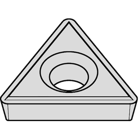 Triangle Turning Insert, Triangle, 3/8 in, TPHH, 0.0156 in, Carbide MPN:2821718