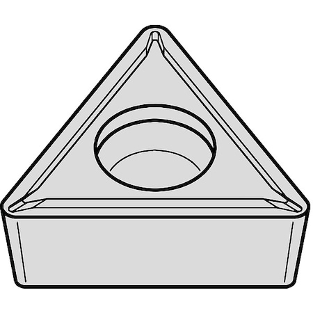 Triangle Turning Insert, Triangle, 1/4 in, TPMT, 0.008 in, Carbide MPN:2823646
