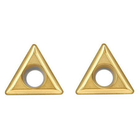 Triangle Turning Insert, Triangle, 3/8 in, TPMT, 0.0312 in, Carbide MPN:2821566