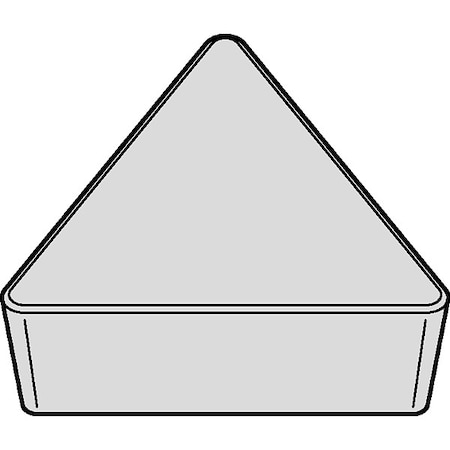 Diamond Turning Insert, Triangle, 3, TPU, 1/64 in MPN:2562846